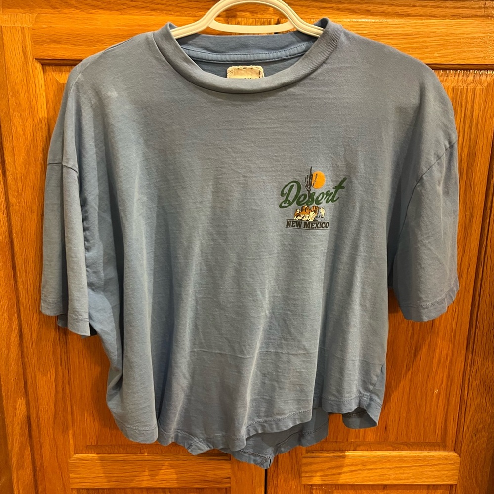 Modish Rebel Large Desert New Mexico Blue T-Shirt